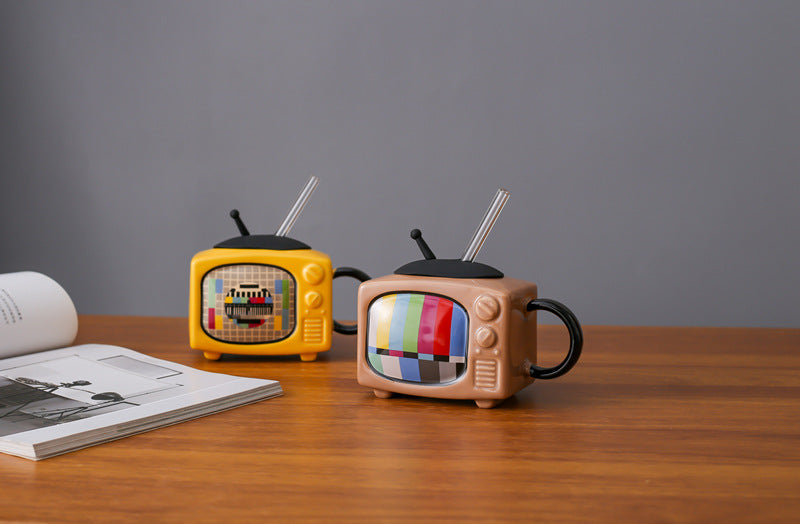 Retro TV Youth Memory Ceramic Cup