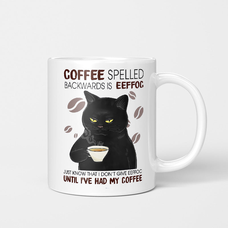 Ceramic Coffee Cat Mug