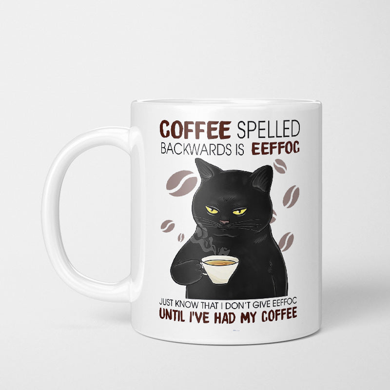 Ceramic Coffee Cat Mug