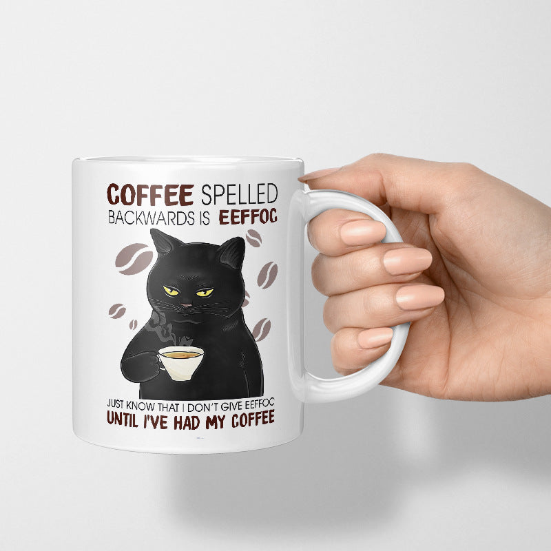 Ceramic Coffee Cat Mug