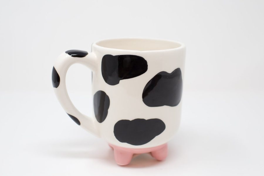 Cute Cow Pattern Ceramic Cup
