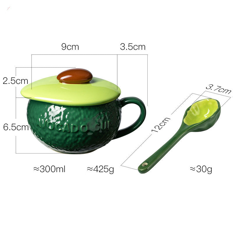 High-quality Large-capacity Ceramic Mug With Lid