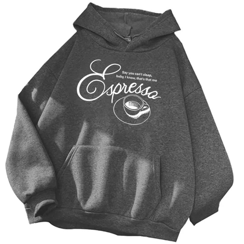 Printed Hooded Sweatshirt Unisex Long Sleeve