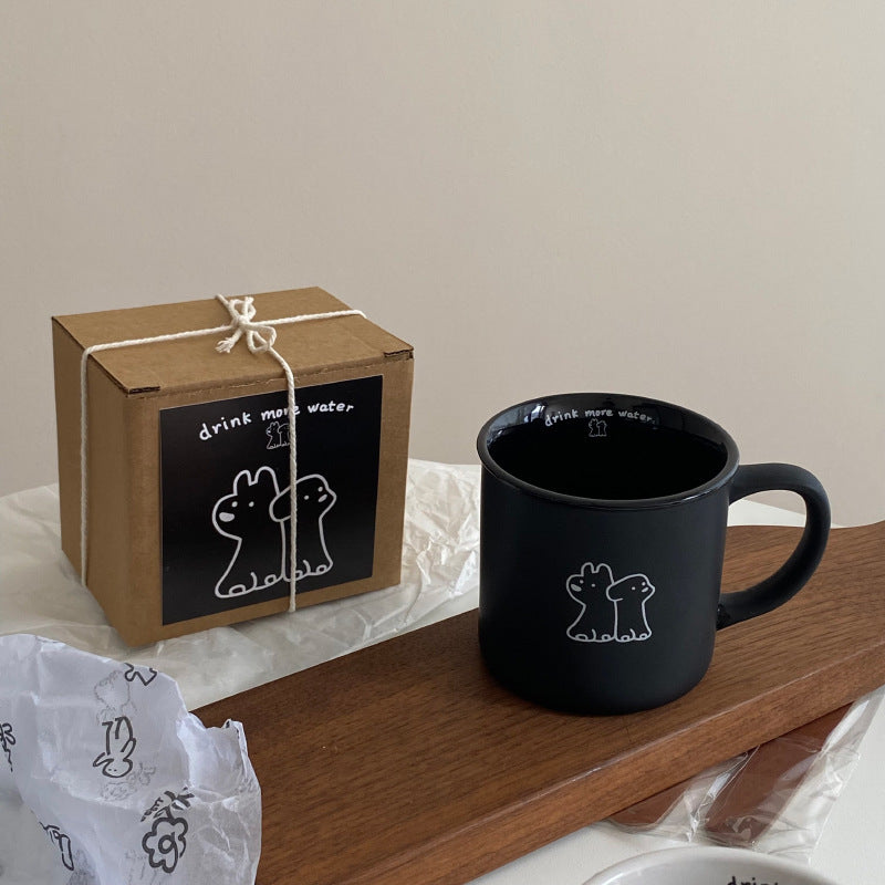 Frosted Small Cup Puppy Mug