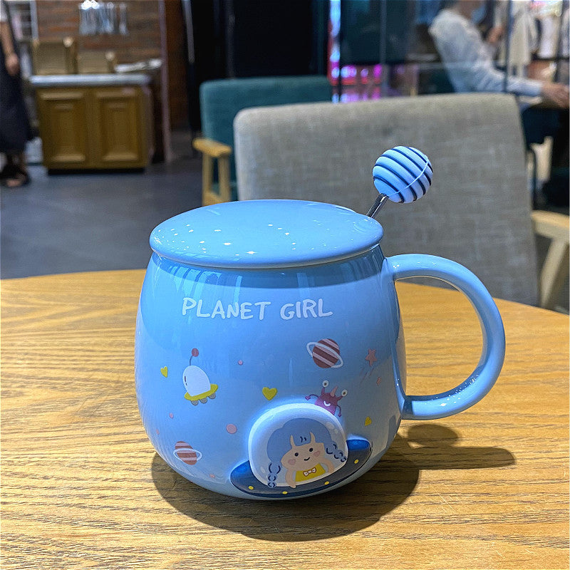 Planet Mug Female Cute Ceramic Mug