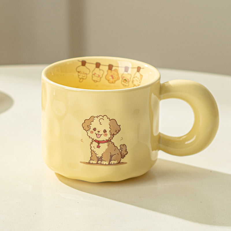 Ceramic Cute Puppy Cat Mug