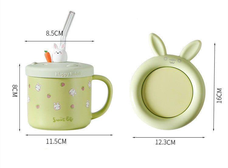 Warm Cup Creative  Rabbit Ceramic Mug