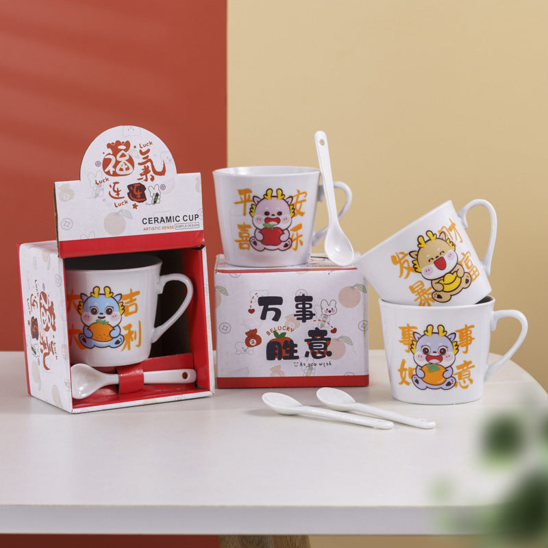 Ceramic Cartoon Practical Cat  Mug