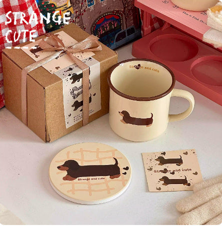 Cute Sausage Puppy Dog Mug