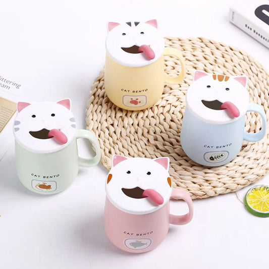 Ceramic Coffee Cup  Cat Mug