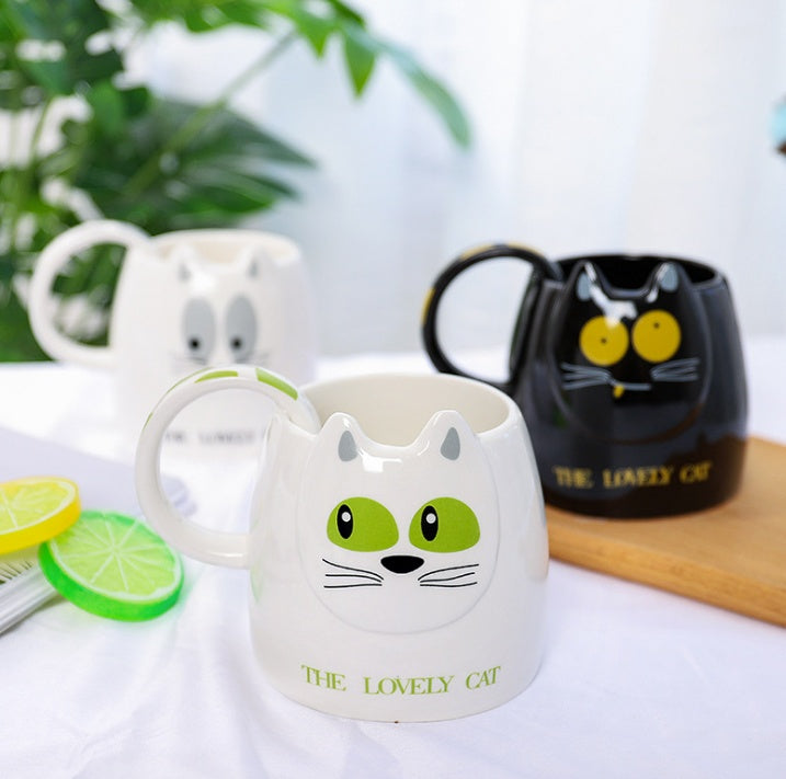 Korean Cute Cat Head Cup