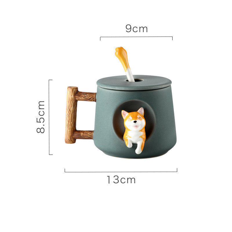 Creative Ceramic Shiba Inu Cute Mug