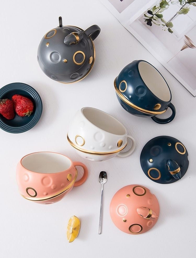 Fashion Ceramic Star Mug Astronaut Spaceship