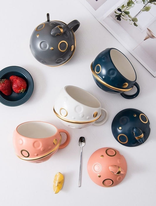 Fashion Ceramic Star Mug Astronaut Spaceship