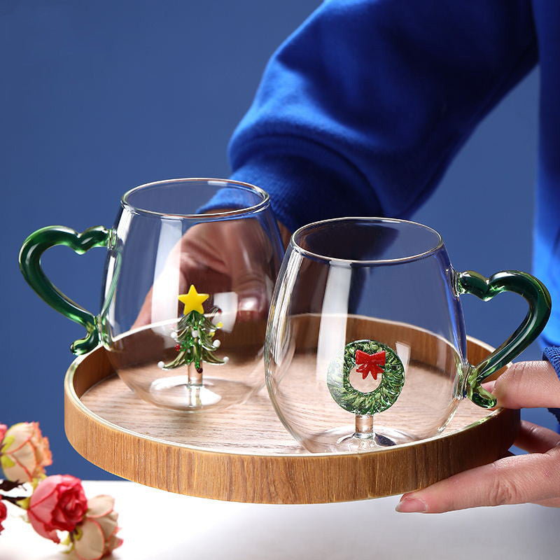 Creative Christmas  Glass Cup