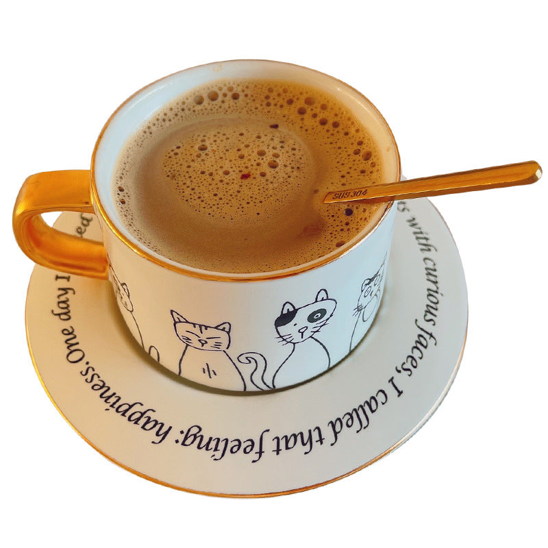 Style Fashion Coffee Cup Cats