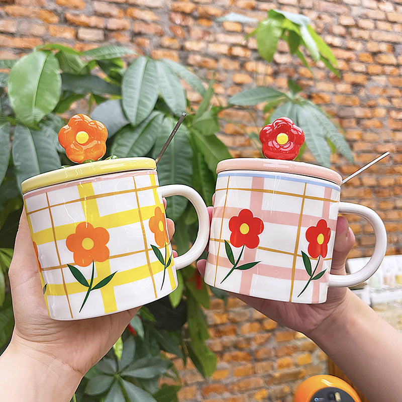 Ceramic Flowery Mugs