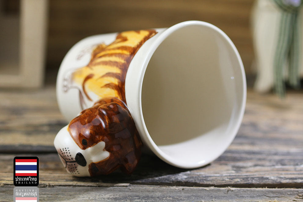 Hand painted English Bulldog Ceramic Mug