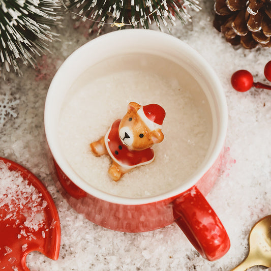 Cartoon three-dimensional Xmas Ceramic Mug
