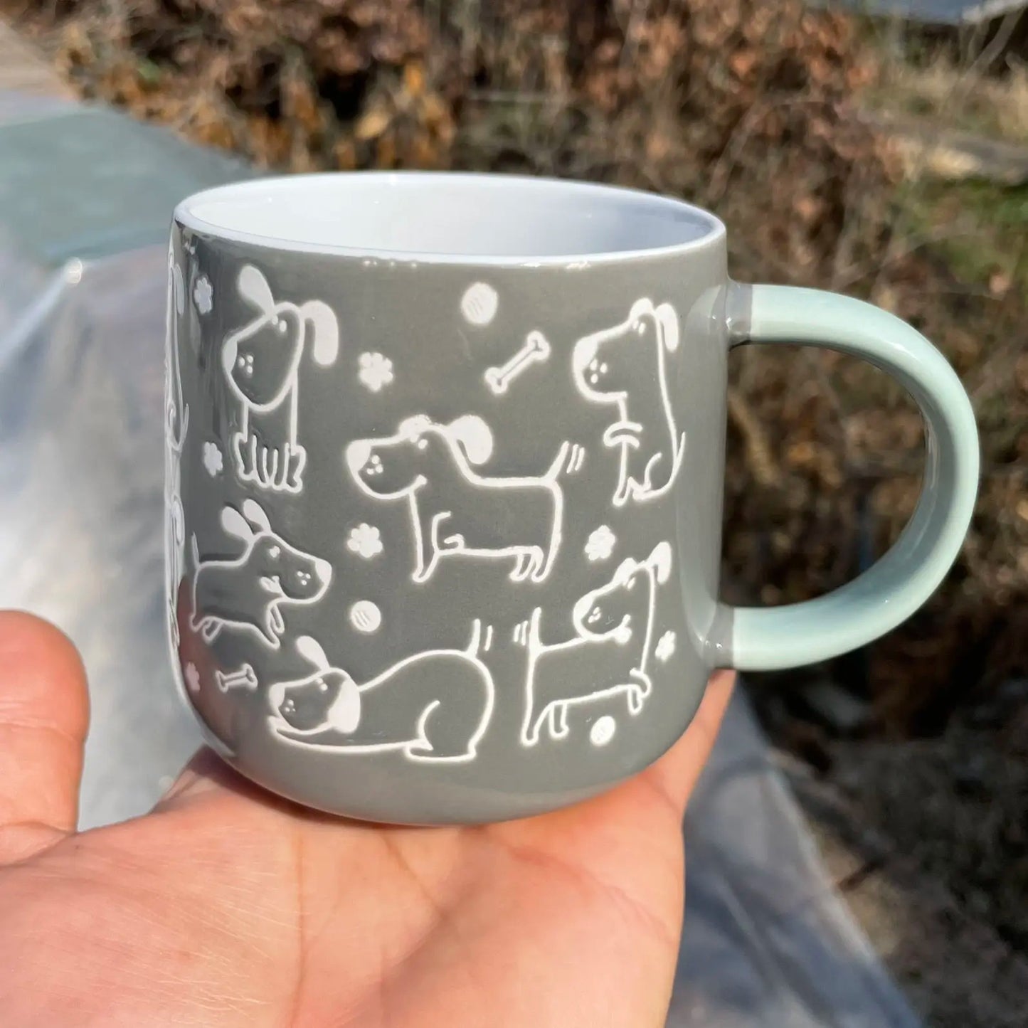 Many Chubby Little Dogs Ceramic Mug