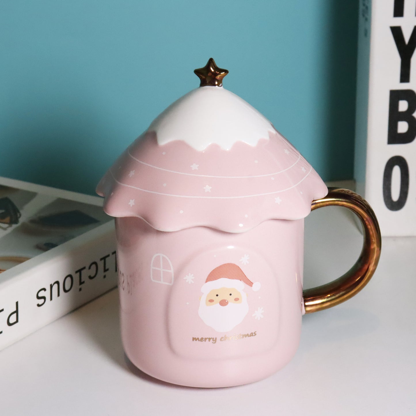 Ceramic Christmas Gift Large Capacity Mug
