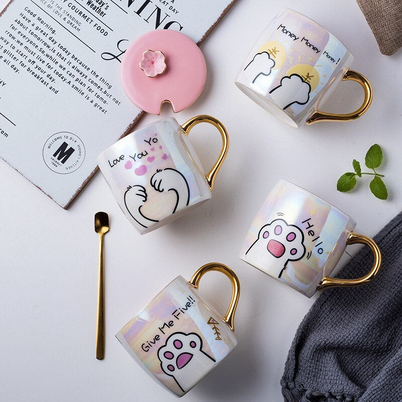 High Five Cat Mug