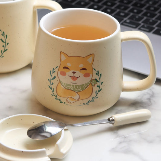Happy Dog Ceramic Mug