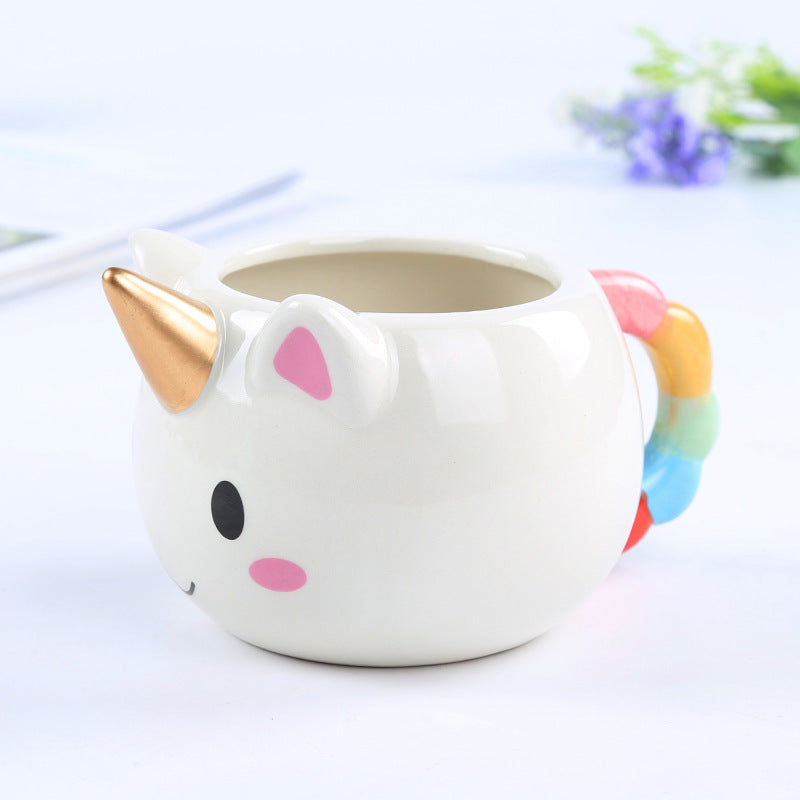Rainbow Unicorn  Ceramic Coffee Cup