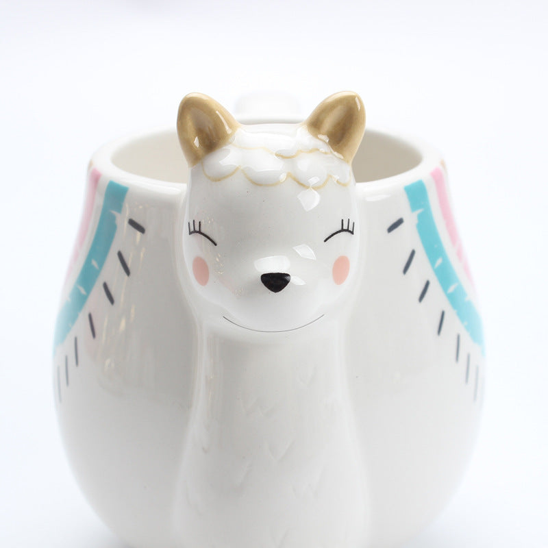 Ceramic Mug Alpaca Shaped