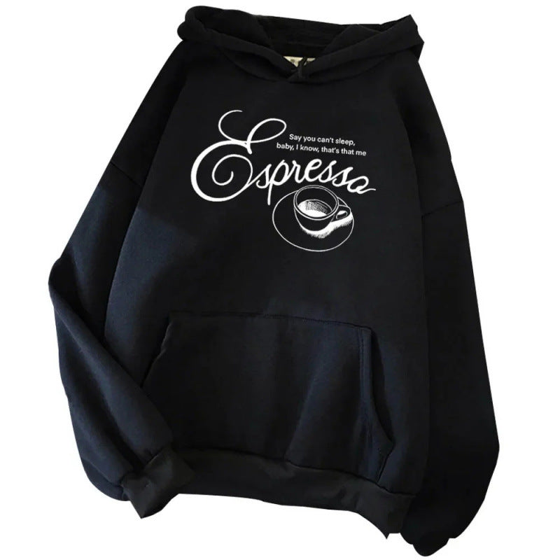 Printed Hooded Sweatshirt Unisex Long Sleeve