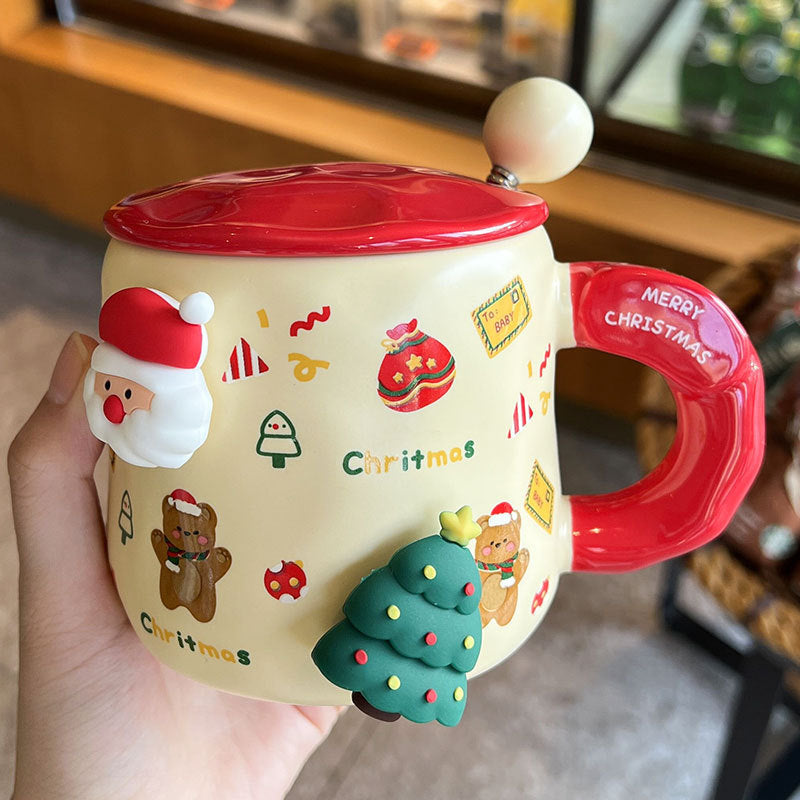 Xmas Round Mug Ceramic Ideal for Coffee Lovers
