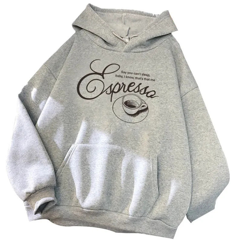 Printed Hooded Sweatshirt Unisex Long Sleeve