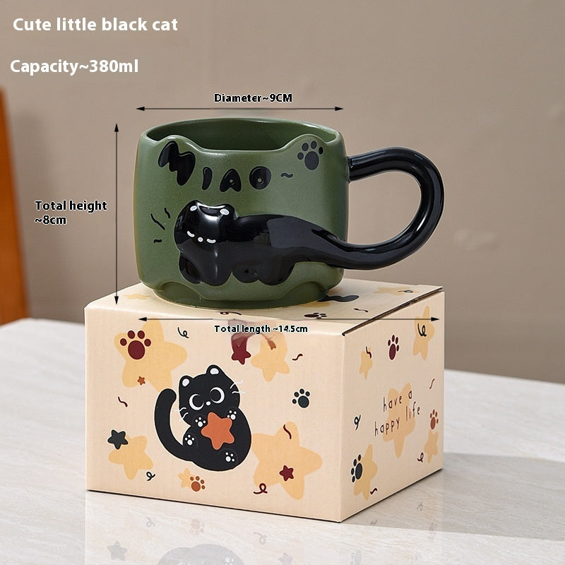 Suit Ceramic Cat Mug