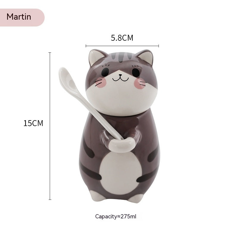 Cartoon Cute Cat Ceramic Cup