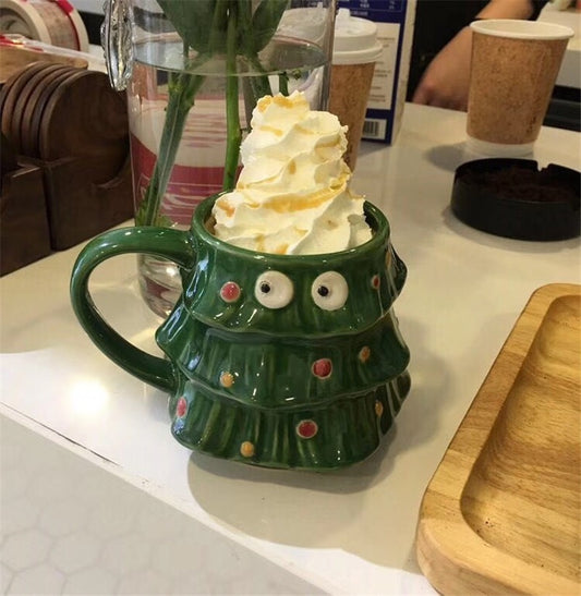 Christmas Tree Mug Ceramics Cup