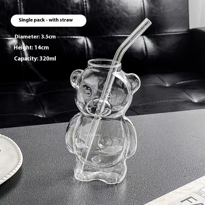 Bear Cup Borosilicate Transparent Coffee Cup