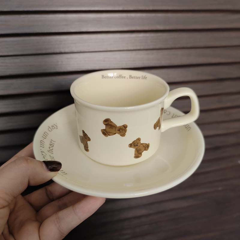 Bear English Teddy Coffee Cup Saucer Set