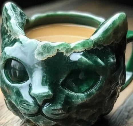 Mug Crystal Cat Cup Resin Crafts