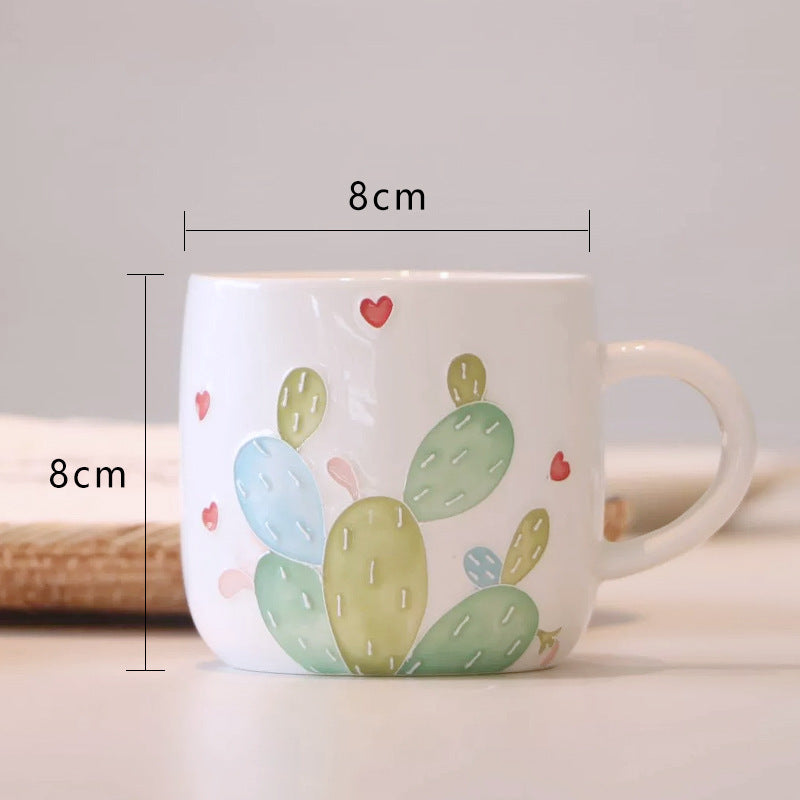 Cactus Creative Ceramic Mug Cute Water Cup