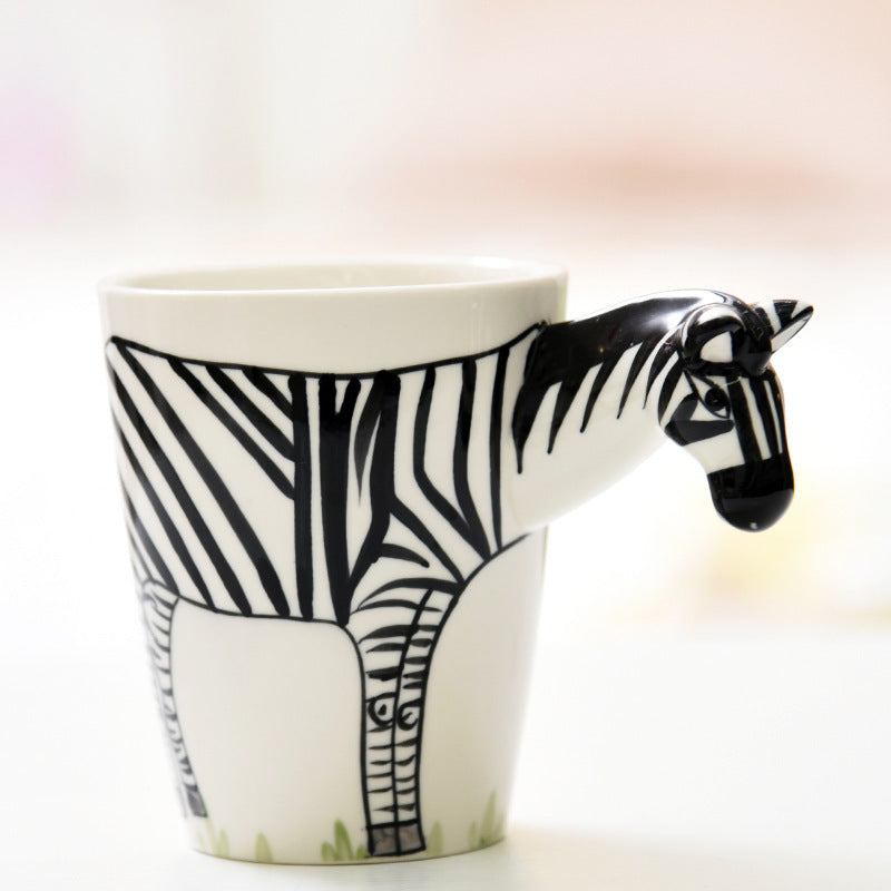 Jungle  Animal Mug Hand Drawn