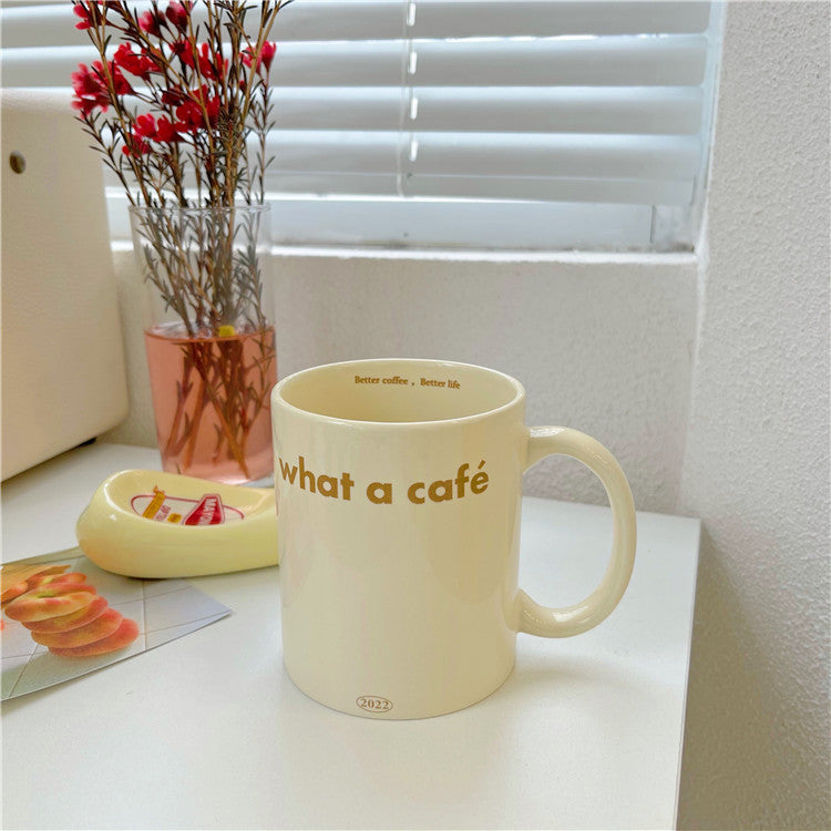Cream Color Retro Bear Mug