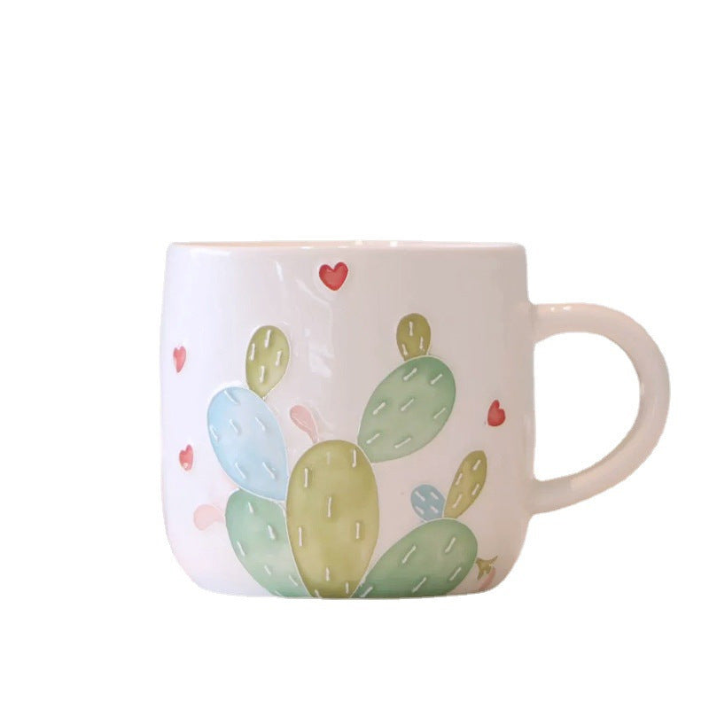 Cactus Creative Ceramic Mug Cute Water Cup