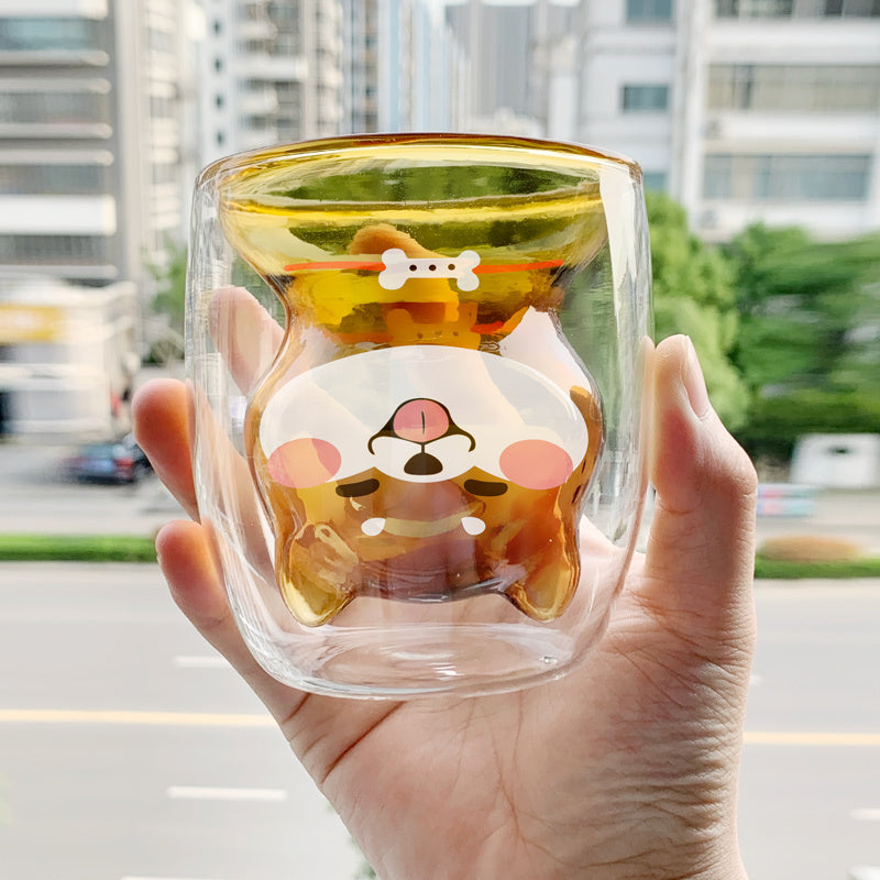 Espresso Shiba Inu Glass