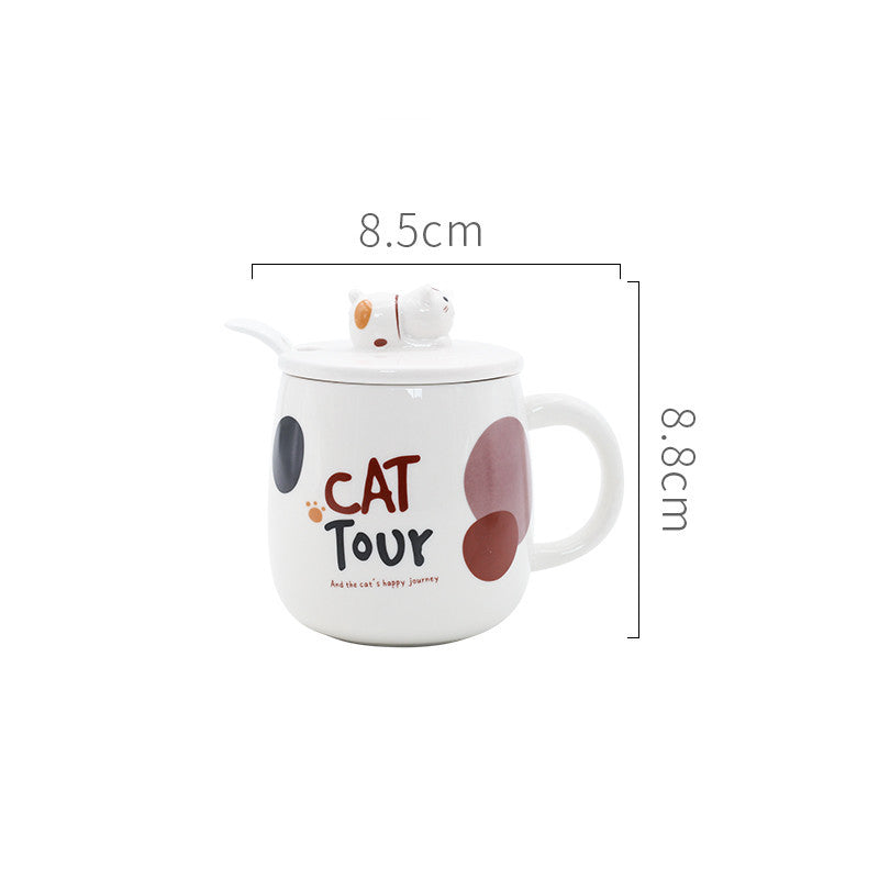 Cartoon Ceramic Cat Mug