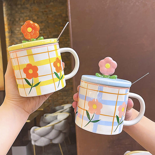 Ceramic Flowery Mugs
