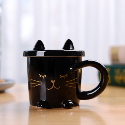 Cute Ceramic Coffee Milk Cat Cup