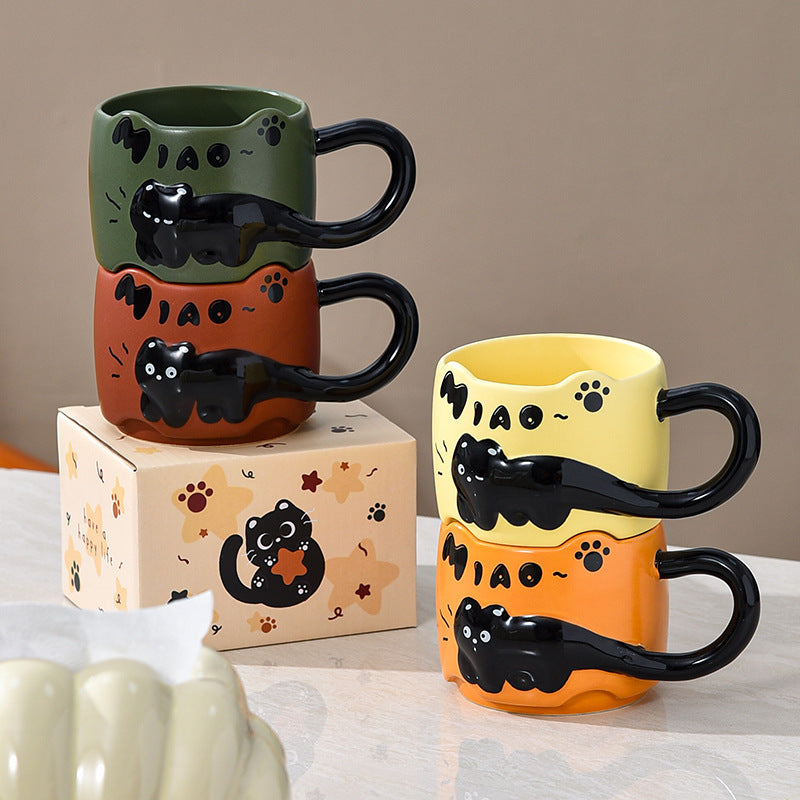 Suit Ceramic Cat Mug