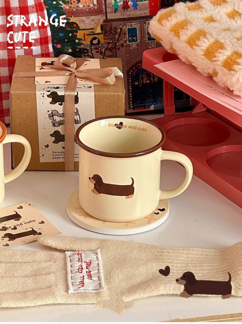 Cute Sausage Puppy Dog Mug