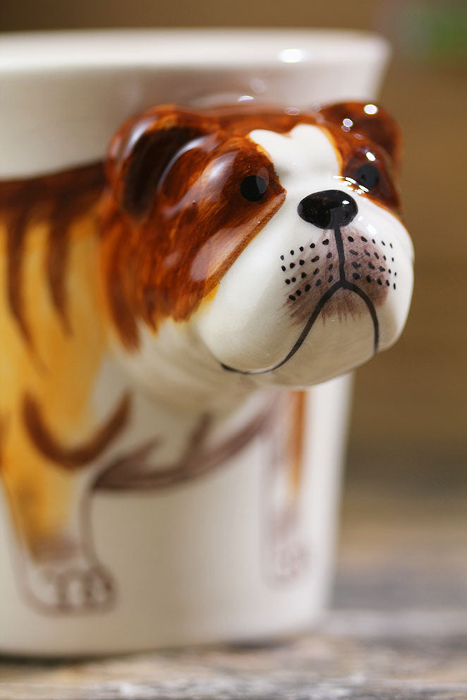 Hand painted English Bulldog Ceramic Mug