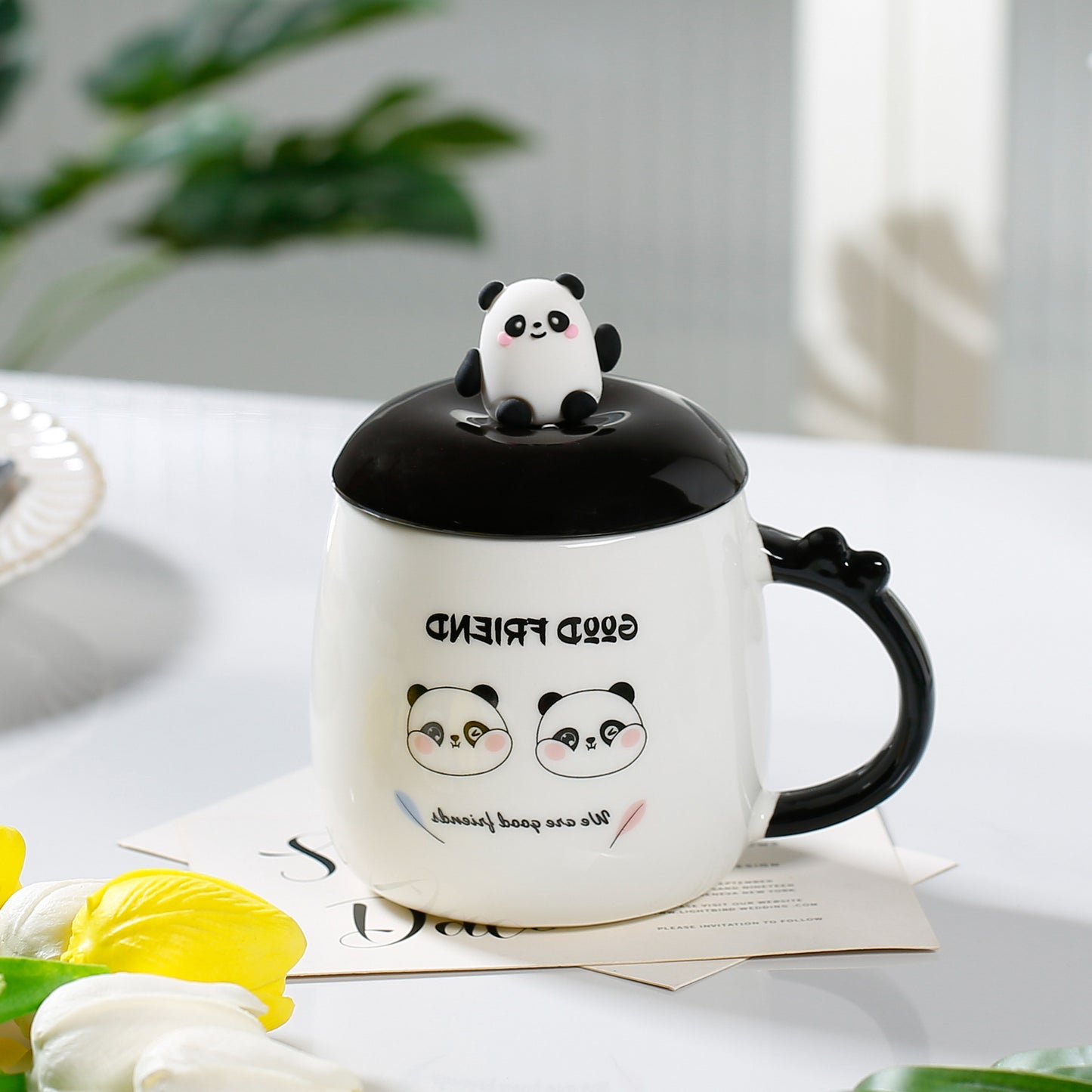 Cute Cartoon Panda Ceramic Cup